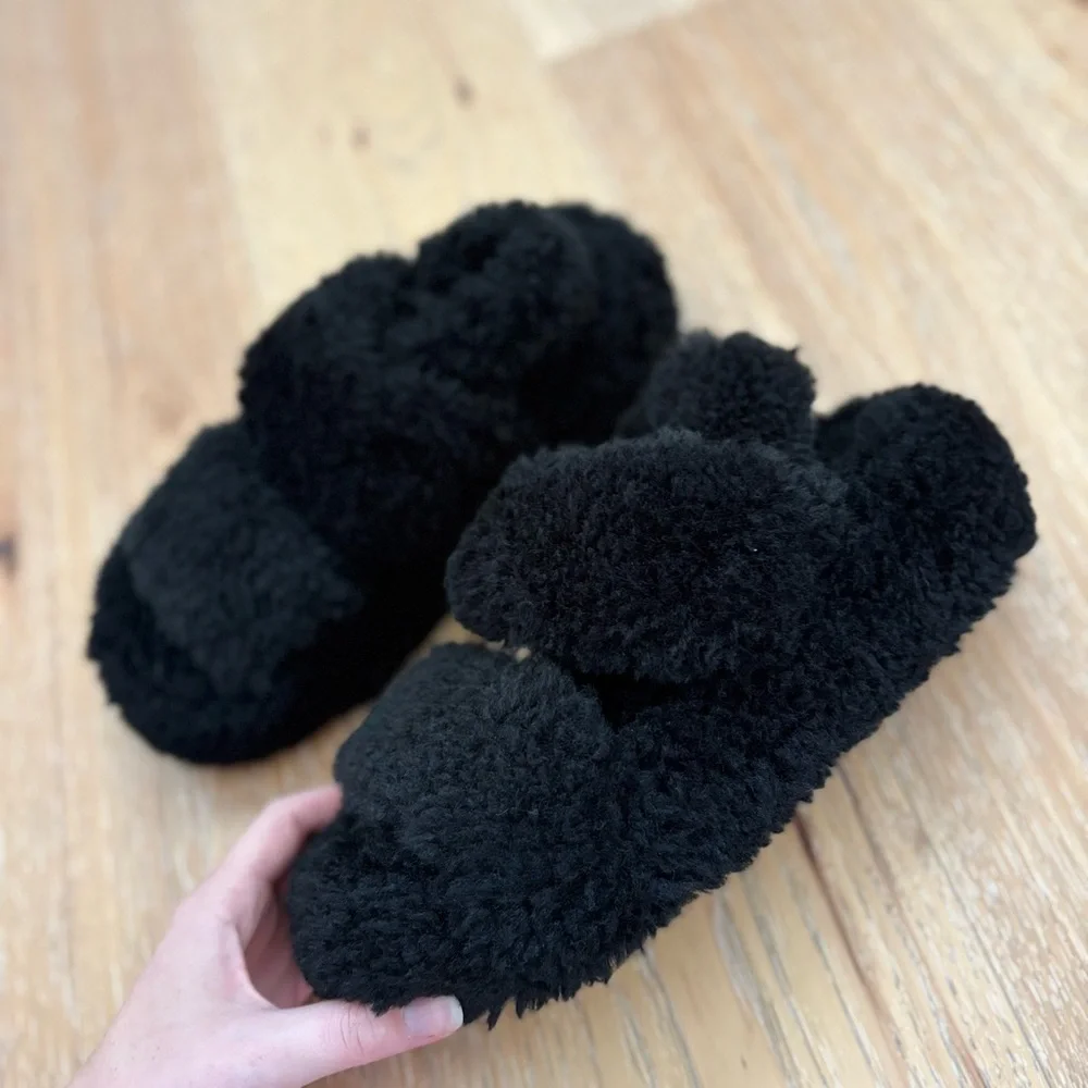 Clergerie Paris Anouck Fuzzy Platform Sandals 38